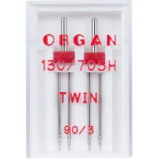 Иглы Organ двойные 130/705H №90/3