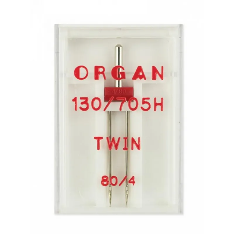 Иглы Organ двойные стандарт № 80/4.0